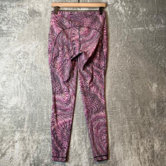 Lululemon Swift Speed High-Rise‎ Tight 28" Dimensional Sonic Pink Multi Sz 8 - Picture 4 of 8